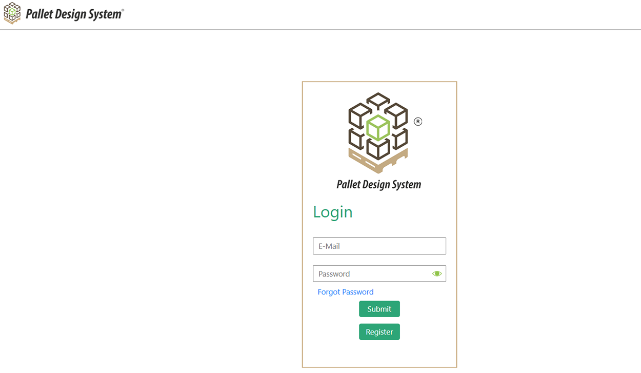 Pallet Design System Login Screen